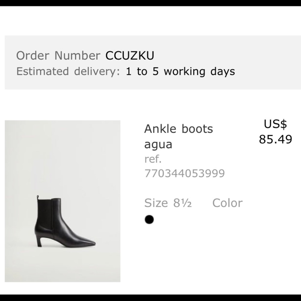 Mango boots